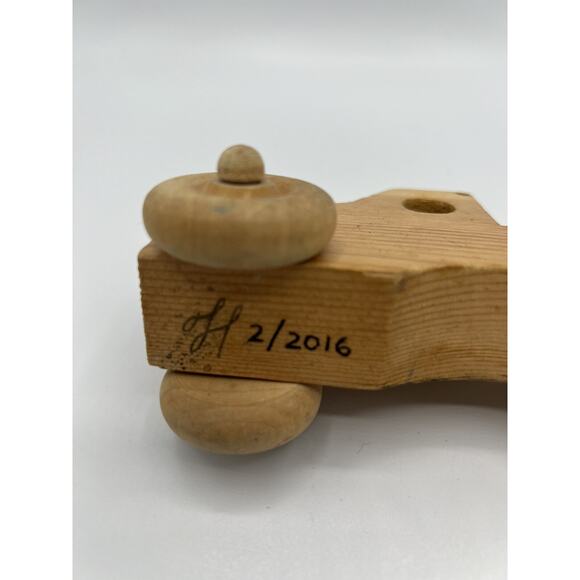 Handmade Wooden Toy Truck Natural Rustic Car Montessori Waldorf Style - Picture 6 of 7